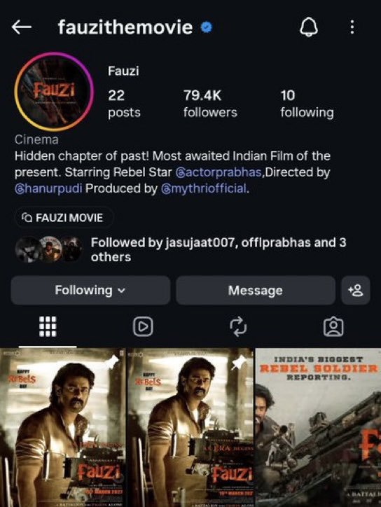 Spirit_Simba's tweet photo. Glimpse Effect 🔥
What were #Fauzi Followers Before Glimpse anyone knows??

Telisthe cheppandi... https://t.co/UeR5X2mSUO