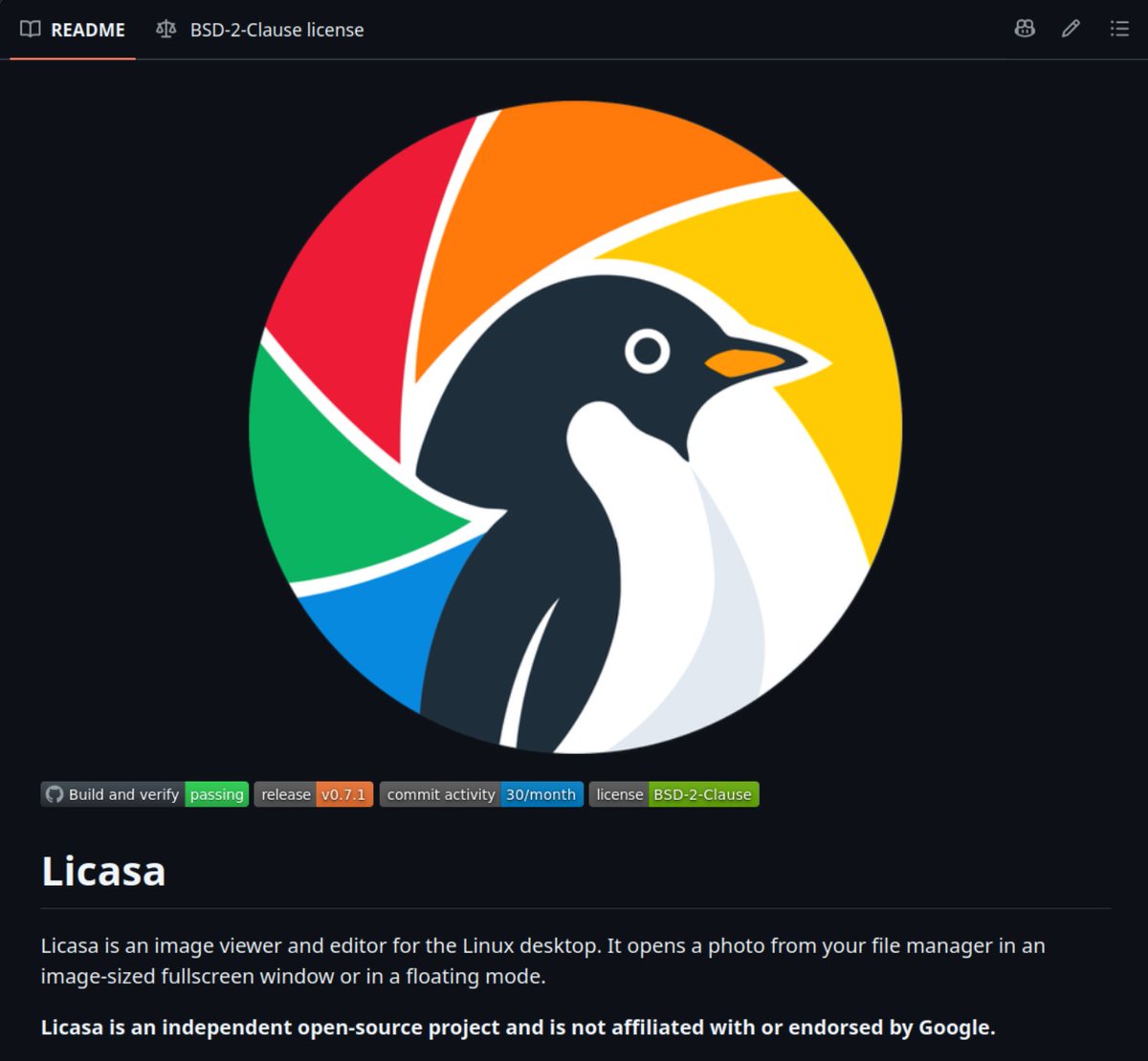 Itsfoss's tweet photo. Remember Picasa from the previous decade? 

It was quite popular before Google killed it and replaced it with Google Photos.

Here is an open source image viewer for Linux that recreates the Picasa experience with modern file format support.

You can view HEIC, AVIF, JPEG XL, RAW previews, Motion Photos, and animated APNG. 

Floating window and fullscreen modes, cropping, and export are also included.