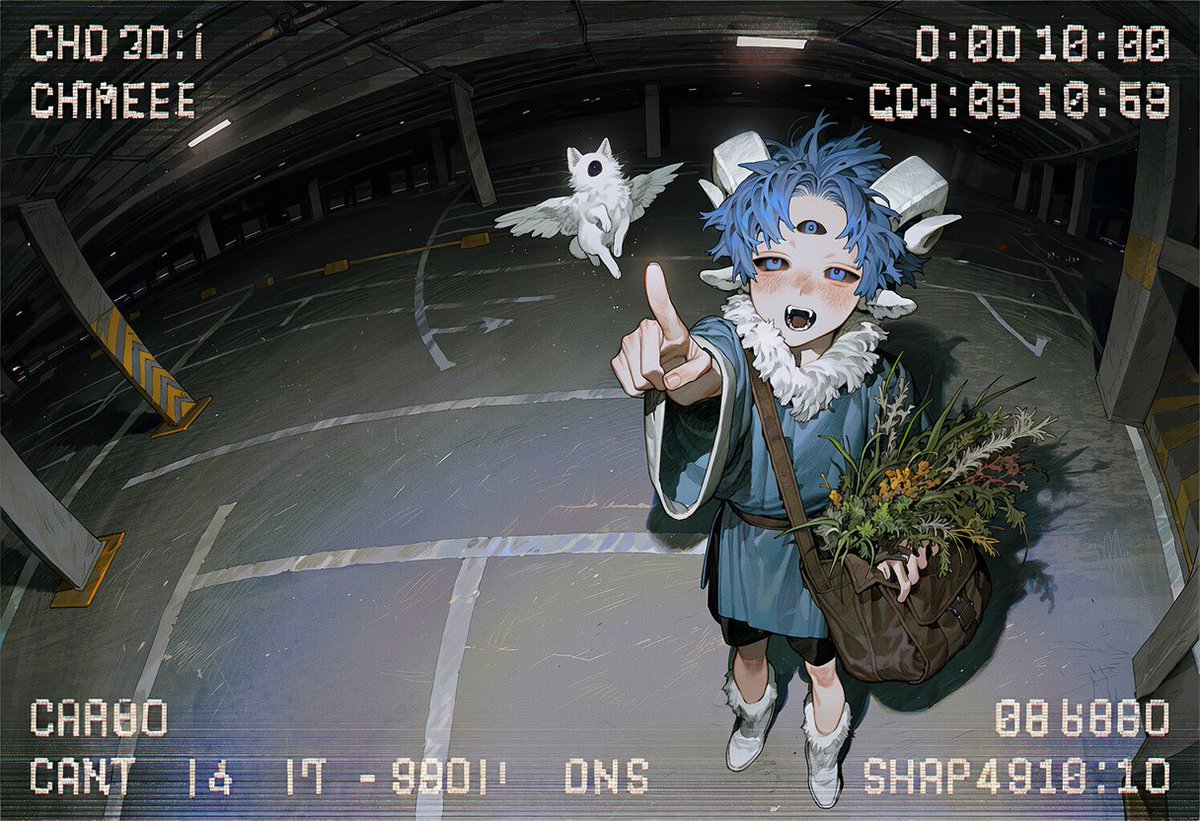 0207_kiritori's tweet photo. 【プロンプト配布】
地下駐車場の監視カメラ風

𖤐 背景プロンプトポーズ指定無しNai v5
𖤐 二次配布禁止。修正は自由にしてください。
𖤐 似たプロンプトがあれば連絡してください。 https://t.co/iGHdK5lqne