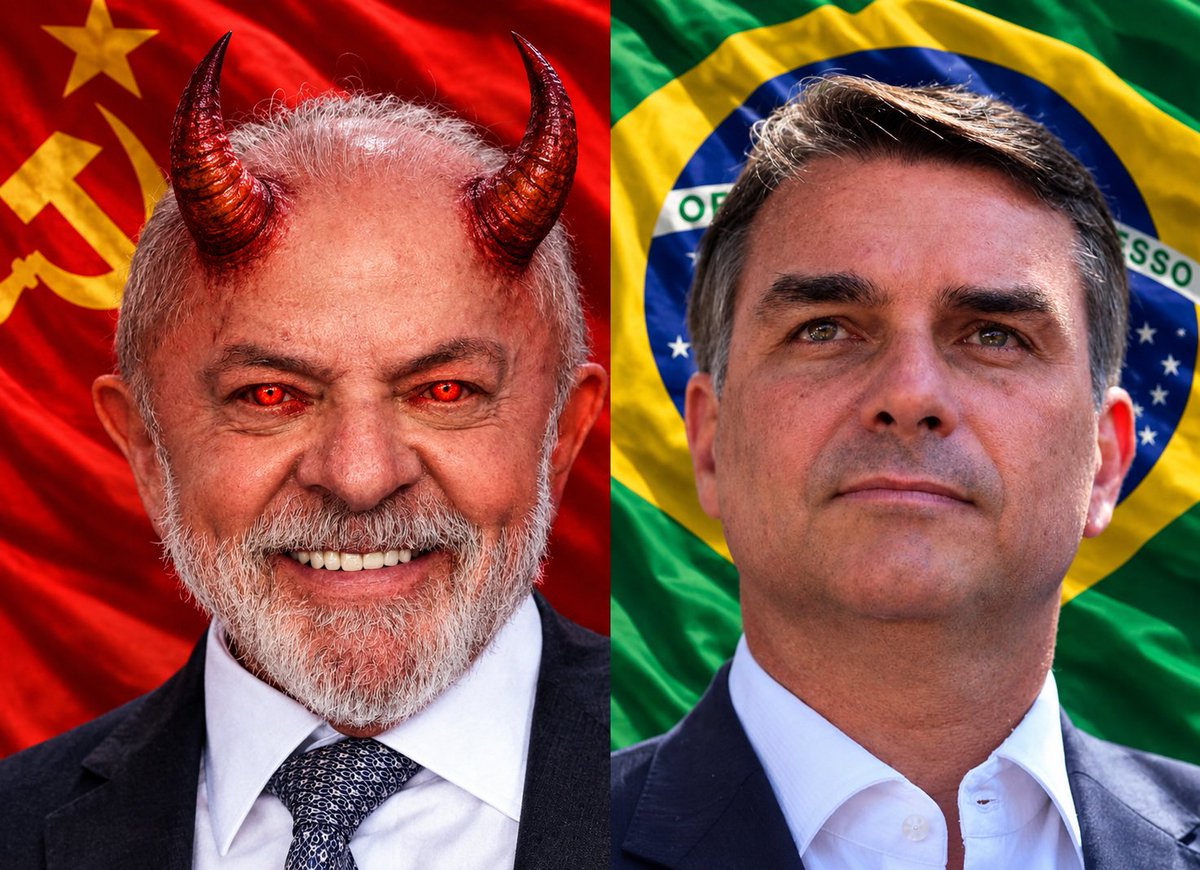 IfindWankers's tweet photo. Good luck to Brazil in today’s elections.

Let’s hope Flávio Bolsonaro beats the evil communist wank-stain wanker Lula da Silva. https://t.co/AcWl7Zgyeu