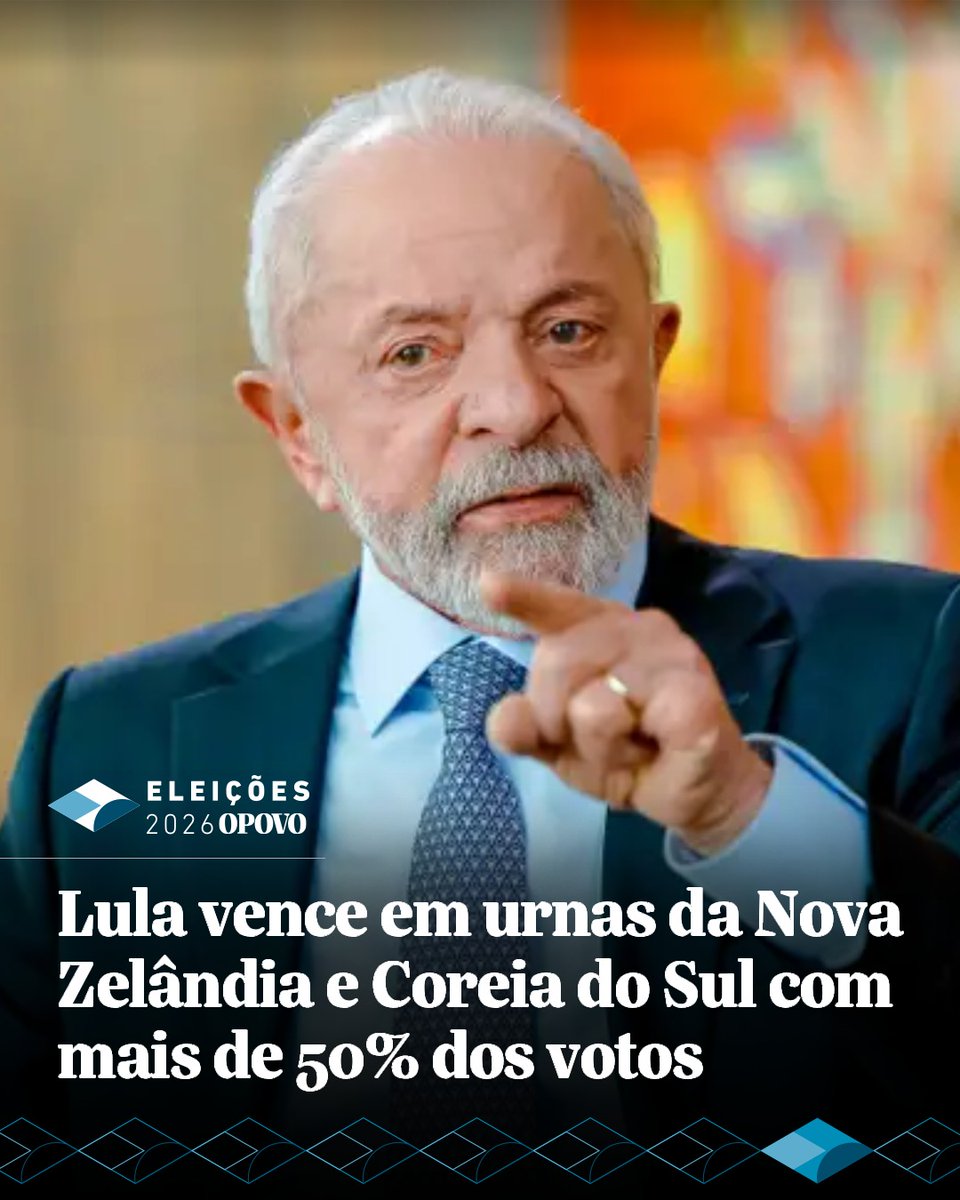 opovo's tweet photo. Luiz Inácio Lula da Silva (PT) venceu a votação para presidente na Nova Zelândia e na Coreia do Sul, onde as urnas já foram fechadas. Os primeiros boletins divulgados no exterior mostram que o petista recebeu  418 votos na Nova Zelândia, o equivalente a 80,54% do total, e 148 na Coreia do Sul, correspondentes a 64,35%. A apuração oficial dos votos no exterior será divulgada pelo Tribunal Superior Eleitoral (TSE) a partir das 17h deste domingo, 4, no horário de Brasília.

Flávio Bolsonaro ficou em segundo lugar nos dois países, com 101 votos (19,46%) na Nova Zelândia e 82 (35,65%) na Coreia do Sul.

📸 : Ricardo Stuckert/PF