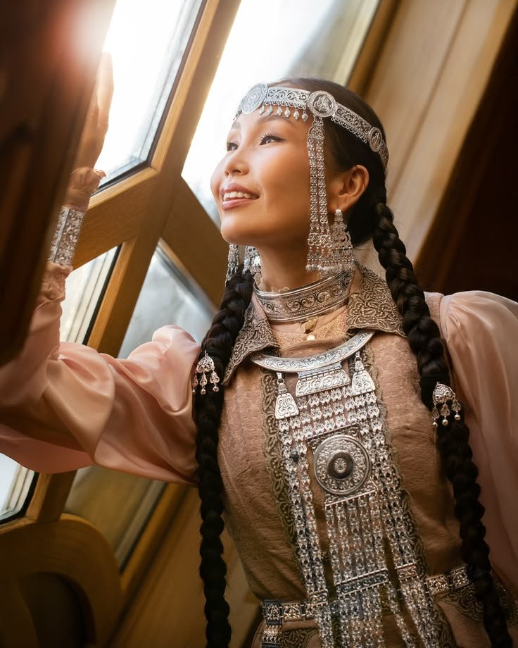 ArchVisionW's tweet photo. Sakha girl wearing traditional costume ✨️ https://t.co/XjJpWARWxw