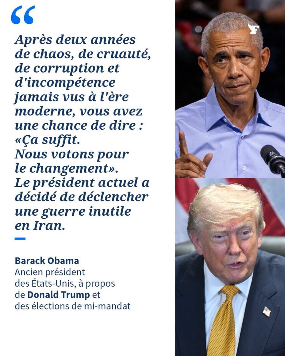 _Progressistes's tweet photo. 🇺🇸 L’ex-président américain Barack Obama a fait son retour samedi en campagne avec un meeting dans l’Ohio pour soutenir les candidats démocrates aux élections de mi-mandat pour les #Midterms →https://t.co/mVQRTHUzQi https://t.co/2oSGDn40Mk