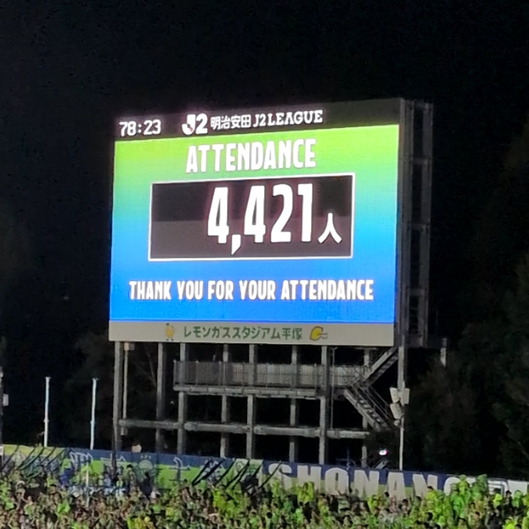 ssasachan's tweet photo. なお、水曜日のいわきFC戦より千人くらい少ない。天気も悪いし、日曜ナイターだし https://t.co/iuEzXnmJbz