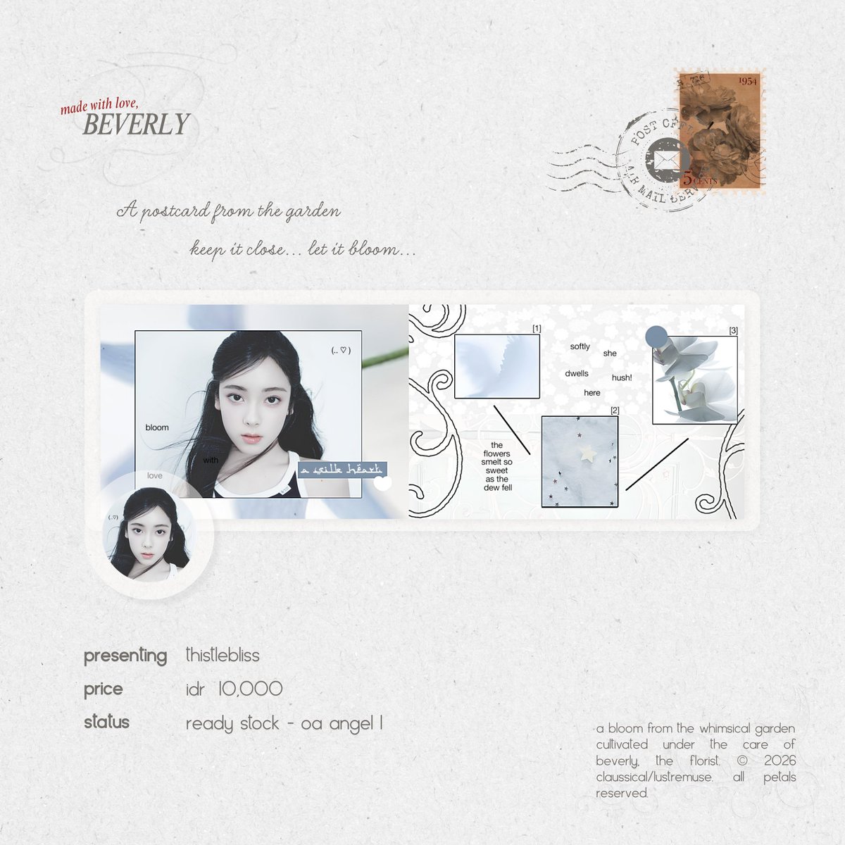 claussical's tweet photo. 🩵🕊️ #zonauang — please help me to repost? thank you!

a little angel wandered into the garden and left behind a few white petals of ready stock layout featuring A20 Lite ayune &amp; oa angel~ https://t.co/oCIO8tuabg