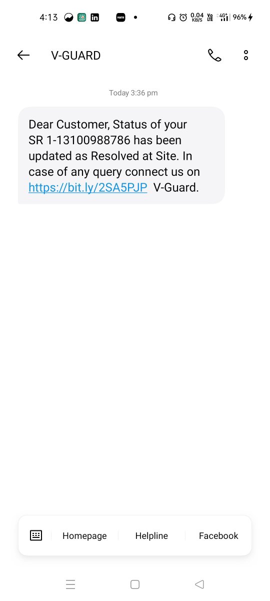 vaibhav21_'s tweet photo. @VGuardOfficial  An irritating noise is coming from my new VGuard ceiling fan, which cost ₹5,500. My complaint was marked as resolved automatically without any home visit, and I have not received any proper support from the company. This is extremely disappointing  service. https://t.co/pzUgfKDdLW