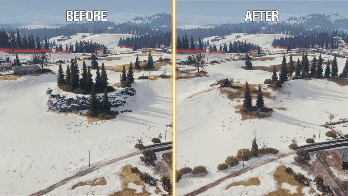 worldoftanks's tweet photo. Supertest! The changes to the Erlenberg map are intended to reduce the importance of the castle area, restore the town as a secondary direction for heavily armored vehicles, slightly nerf the TD positions across the river, and add control over the outermost flanking route. https://t.co/rRTLo2Stux