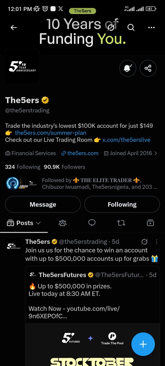 KYRIANO45's tweet photo. @ReiBenzzz @tradecorecap @the5erstrading @the5ersnigeria @MirackzA 
@nzementus 
@masmed51803967 

All done
Engage here guys
Goodluck 💯 https://t.co/aPhPnoCTSp