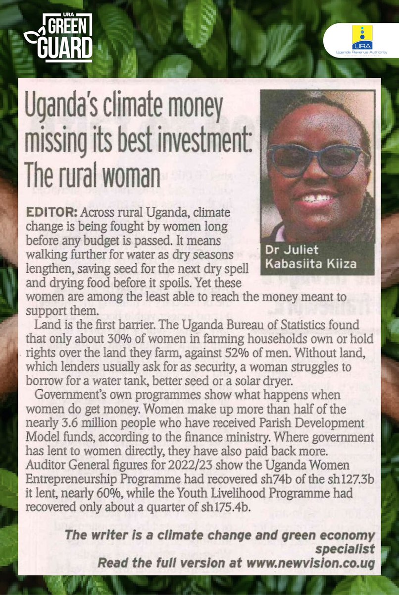 URAuganda's tweet photo. Dr. Juliet Kabasiita Kiiza unpacks Ugandaβs climate money.
#URAGreenGuard
#FFeBanno https://t.co/JhhufIQ7Mh