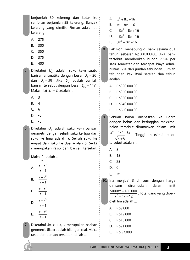 latsolyuk's tweet photo. Drilling Soal TKA Lengkap

📂 Matematika
https://t.co/iQ0SaZ5mpZ
📂B. Indo
https://t.co/TcwHKY5zAQ
📂 B. Inggris
https://t.co/nRfNoq8waT
📂 Drilling Soal TKA Wajib
https://t.co/2kgeVFTCRL
💬 Gabung Saluran Info Latihan Soal https://t.co/o326bZOOGc https://t.co/dchciSkdHb