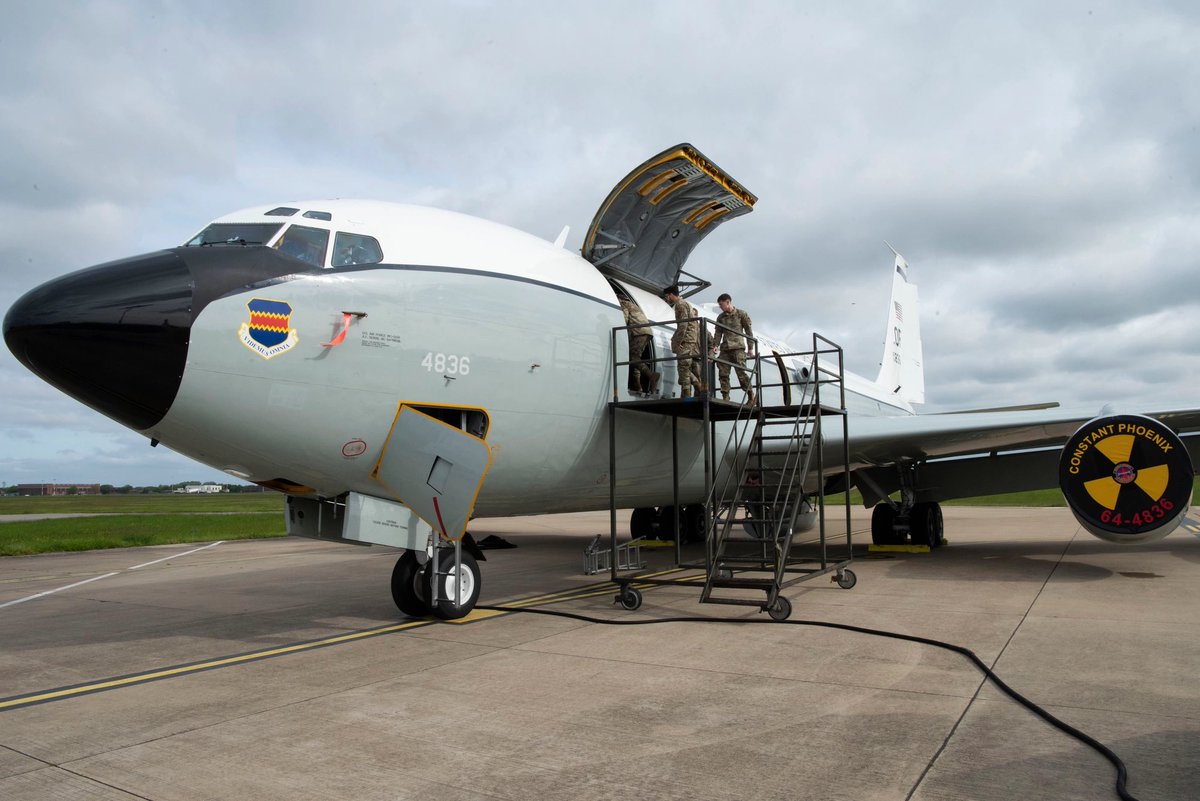 radioactivered's tweet photo. I want to meet the WC-135R so bad. They fly around with specialized air sampling and radiation detection equipment, collecting data to look for evidence of nuclear activity through specific fission products like xenon-133.

Xenon-133 is one of the important isotopes they look for because it’s produced as a byproduct of nuclear fission. These radioactive isotopes are released into the atmosphere after nuclear detonations and during certain nuclear related activities like nuclear fuel reprocessing.

They aren’t necessarily flying around just detecting things that are radioactive in general, because naturally occurring radioactive materials are everywhere. They’re looking for specific radionuclides that can act as fingerprints of nuclear fission.

If you’re splitting atoms, one of these might just find you. ☢️