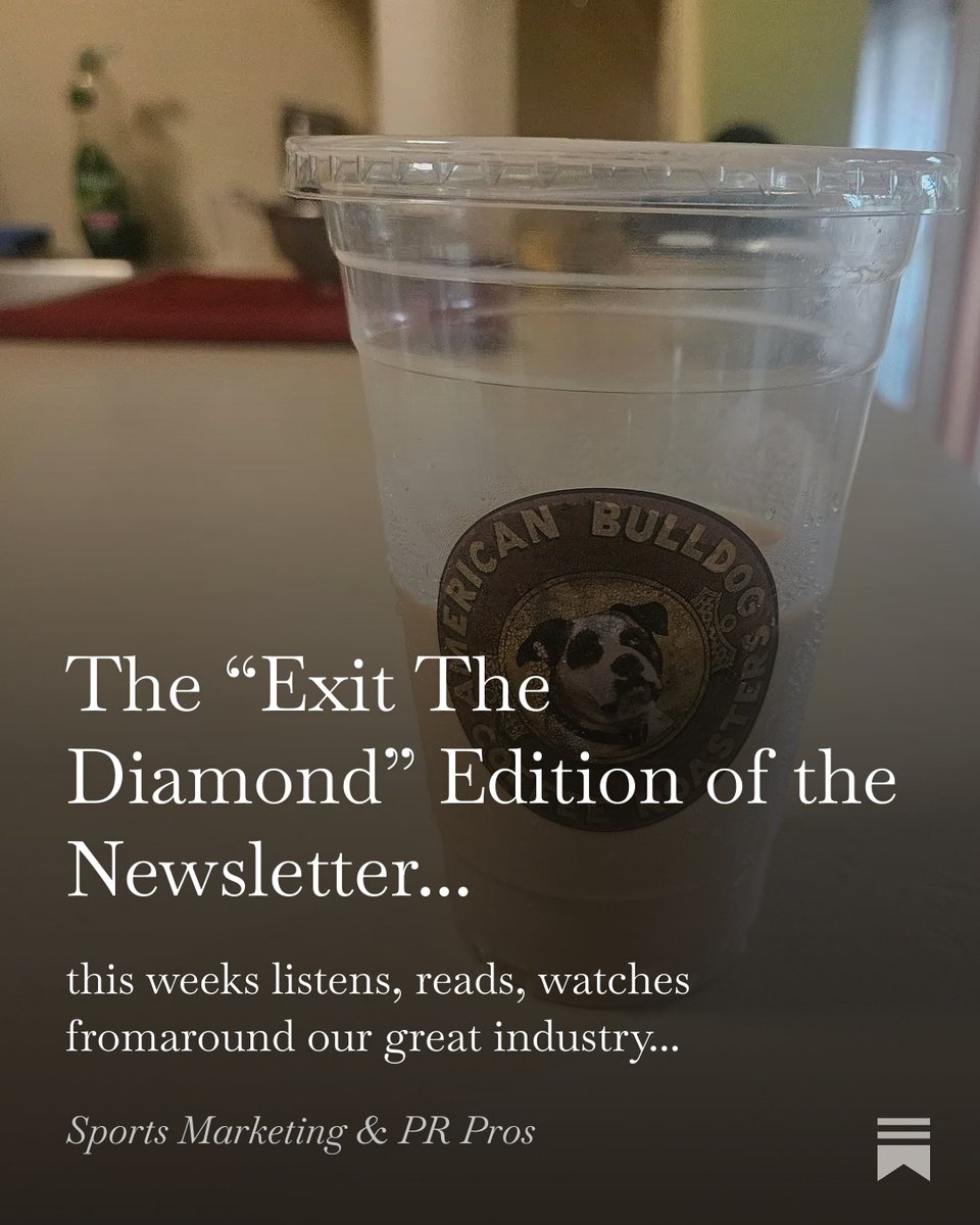 joefav's tweet photo. The “Exit The Diamond” Edition of the Newsletter... https://t.co/dLdGzaiIll https://t.co/f2kSu83XVu