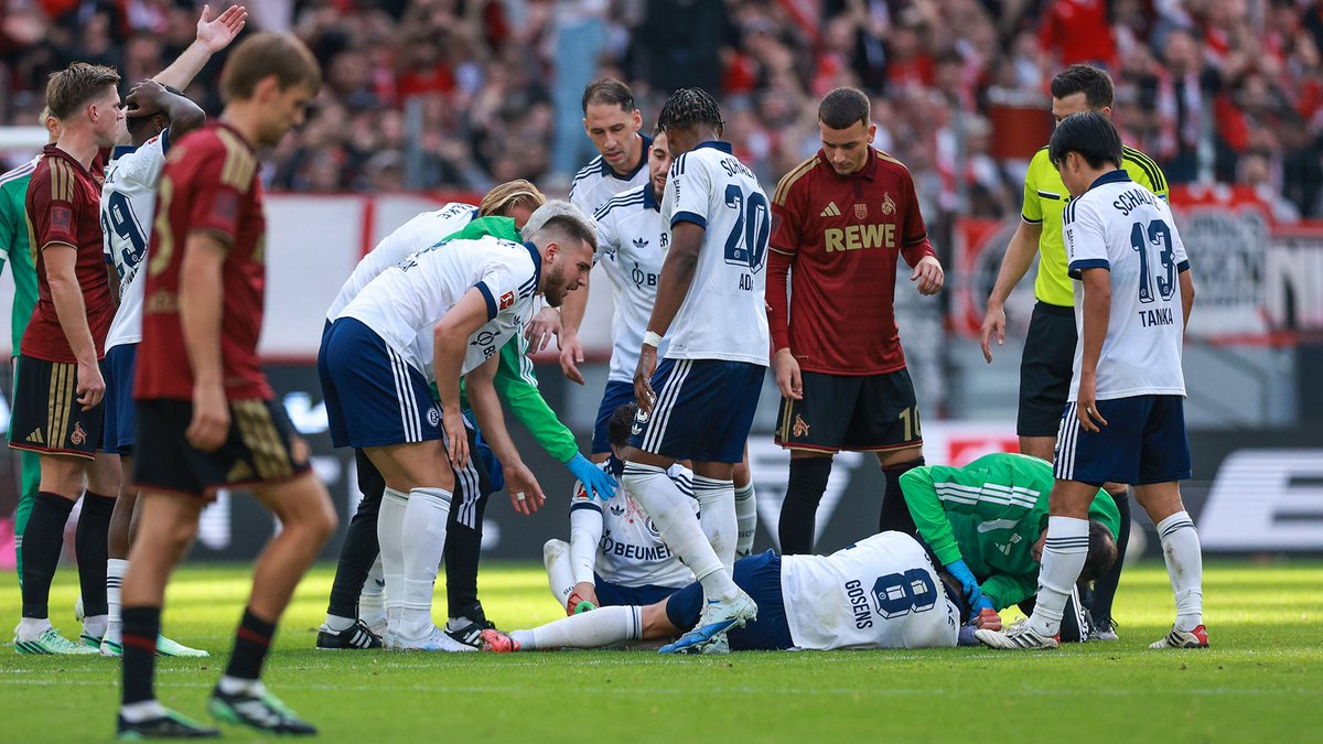 s04_en's tweet photo. ℹ️ Update on the injuries to Robin Gosens und Soufiane El-Faouzi

Both players underwent thorough examinations and received treatment following their collision in Cologne.

Full update 👉 https://t.co/PQDBc3kJu4

Wishing you speedy recoveries, Robin and Soufi! 🙏 https://t.co/2V7JnMyEGK