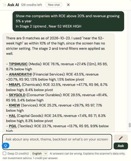 BigDickNick07's tweet photo. Ask MarketStrengthAI Anything About Stocks 
It now Understands Fundamentals and Technicals 

Its Free to Use https://t.co/j6i8Wr74nl https://t.co/e5YVdpBGZA