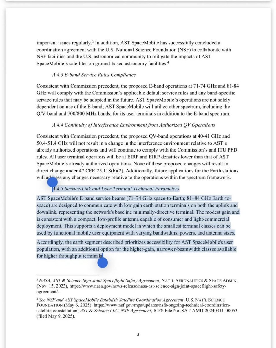 LungisaniMhlon8's tweet photo. A MAJOR TURNING POINT AWAITS $ASTS NEXT WEEK:

Following Friday’s market close, an SEC filing has fundamentally altered the landscape for $ASTS. Previously, the market viewed AST SpaceMobile merely as a backup solution for mobile communication "dead zones." However, a regulatory breakthrough regarding compliance with E-band service rules has opened an entirely new chapter. By successfully unlocking E-band spectrum, $ASTS is now positioned to challenge Starlink’s core monopoly in the residential broadband sector. No longer limited to sending emergency text messages, the total addressable market (TAM) for $ASTS is expanding rapidly and significantly, moving directly into the realms of fixed wireless access and high-throughput data transmission.
Let’s look at the technical core: the filing explicitly states that these E-band frequencies can communicate directly with ultra-compact, consumer-grade antennas. In other words, $ASTS can provide high-speed home internet access and enterprise-grade backhaul services without the need for massive, expensive satellite dishes. Previously, Starlink (under SpaceX) held a near-total monopoly on rural broadband and maritime internet through its proprietary ground terminals. Now, by integrating E-band capabilities into its large-scale phased-array antenna systems, $ASTS can transmit massive amounts of data to compact, affordable consumer hardware.
As for its financial position, a restructuring of convertible debt in the second quarter has secured $2.2 billion in cash reserves for ASTS. This means the company can fund the development of its E-band technology without diluting existing shareholders. More importantly, while Starlink’s business model aims to build an independent consumer network that bypasses existing telecom operators—effectively positioning Elon Musk as a competitor to major telcos—ASTS has adopted a completely different strategy. They can offer this ultra-high-speed E-band capability directly to carriers like AT&T, Verizon, and Vodafone, leveraging these giants' massive, established customer bases to drive commercial monetization.
With $ASTS currently trading near $40, I believe this represents a highly attractive entry point. I plan to accumulate shares in stages. Please like, follow, and share—help more people see this!