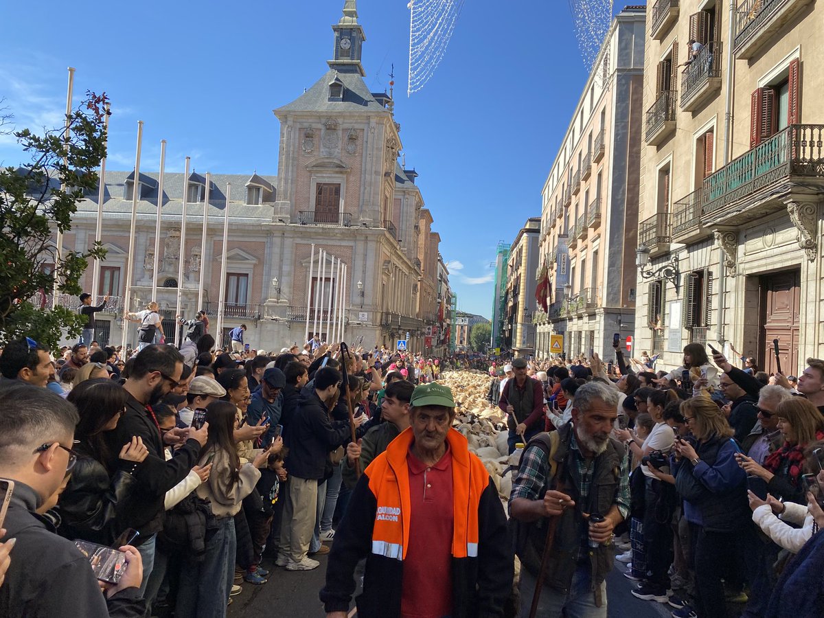 CANAL33's tweet photo. Folclore y reivindicación se dan la mano en la Fiesta de la Trashumancia #Madrid https://t.co/3dineCVvcG