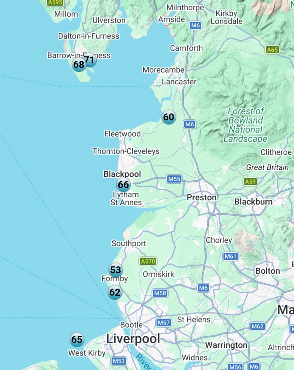 ChadWeather's tweet photo. Highest gusts so far today (since midnight) in NW England. #StormBoelo https://t.co/kQ3BFHL4vl