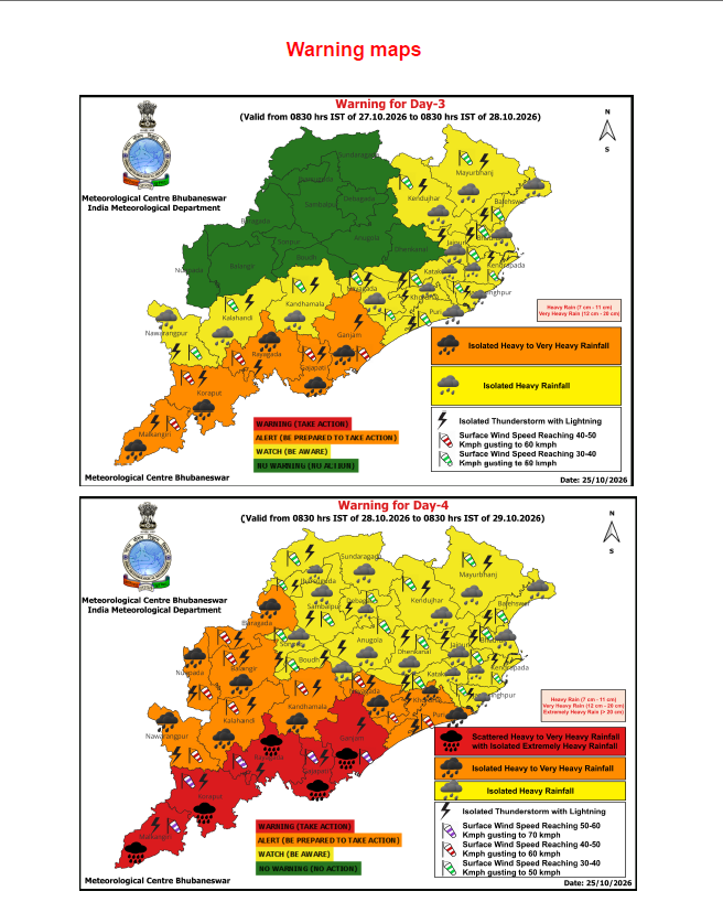 SRC_Odisha's tweet photo. IMD Prediction as on 25.10.2026 @CMO_Odisha @SecyChief @rdmodisha @ndmaindia @IPR_Odisha https://t.co/xn5ifbubN4