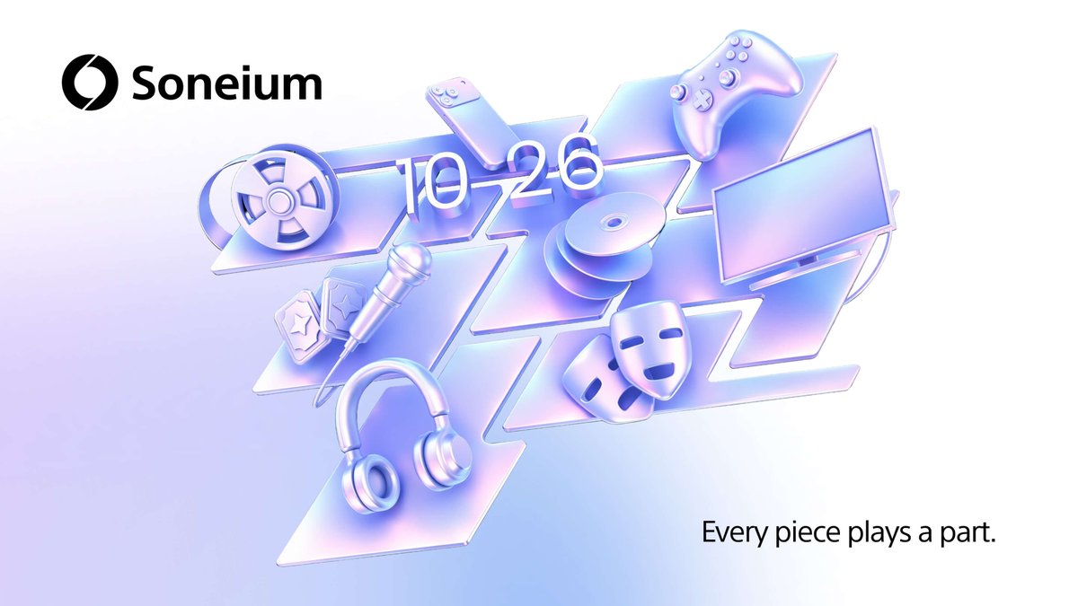 soneium's tweet photo. Every piece plays a part.
See you on 10.26. https://t.co/p6zkm44TzE
