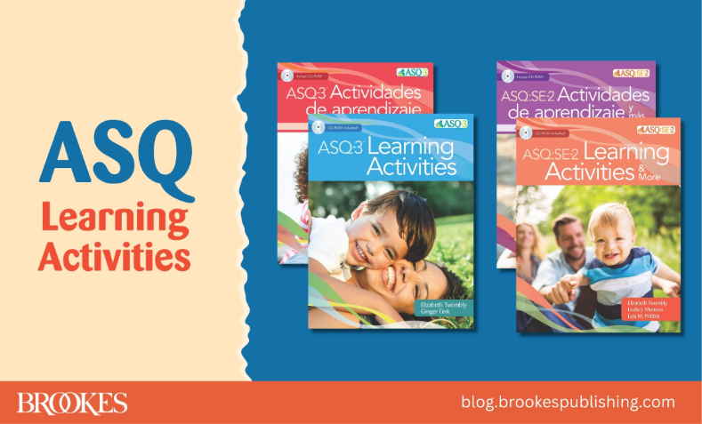 BrookesPubCo's tweet photo. When is it appropriate to recommend learning activities after developmental screening with ASQ? Here are four different scenarios in which you may want to follow a screening with age-appropriate ASQ-3 or ASQ:SE-2 Learning Activities: https://t.co/0lyGIzeDnz #ChildDevelopment https://t.co/edlQOFIAUJ