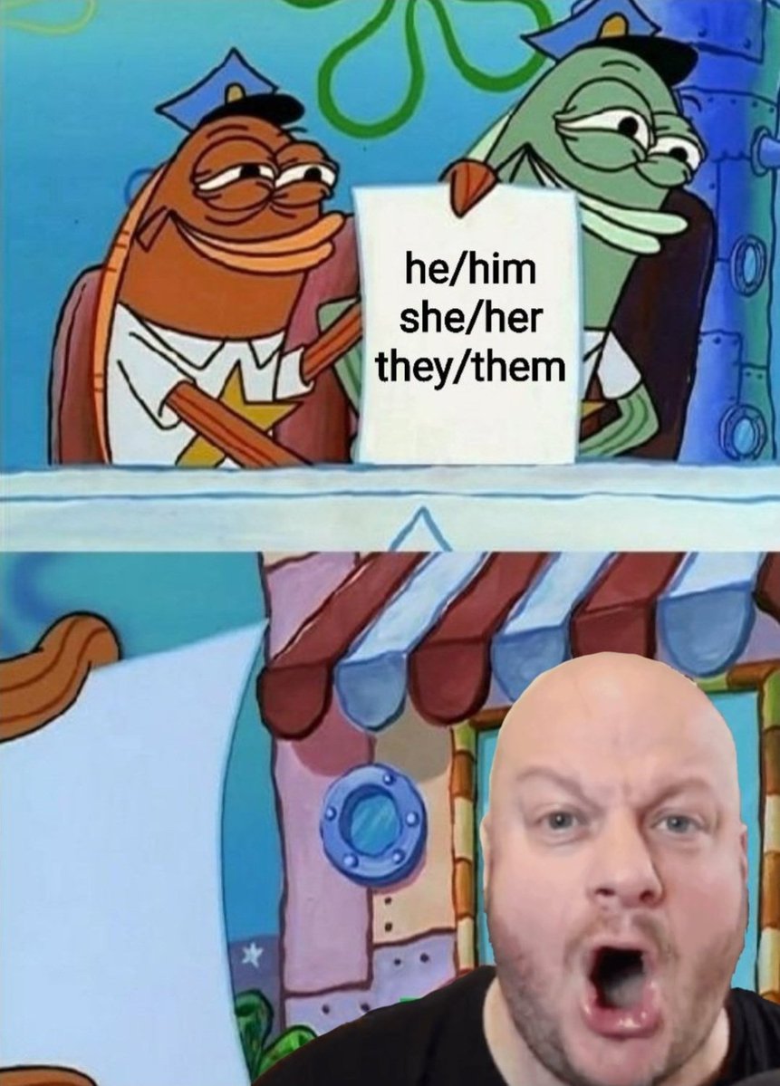 spiderkie94's tweet photo. A 51 year old man who gets triggered by pronouns. https://t.co/oC8NZT6cF4