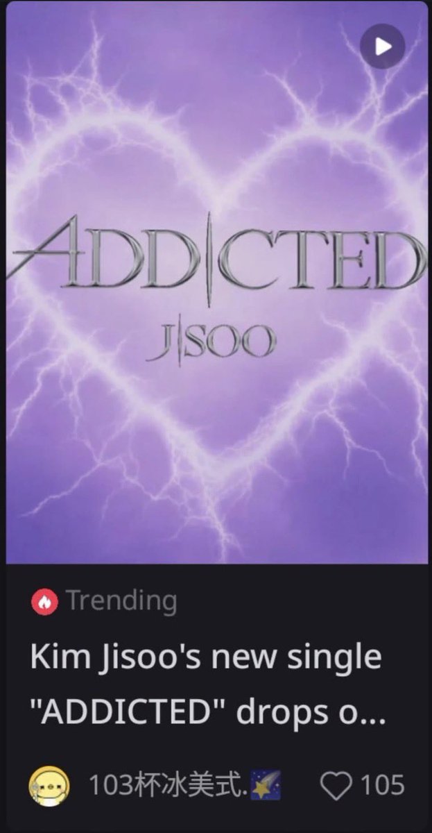 JisooGlobal1's tweet photo. #JISOO's teaser for her upcoming single "ADDICTED" dominates China's Xiaohongshu with 18 million views, topping the charts for a second consecutive day. https://t.co/Gsr34Mzwyg