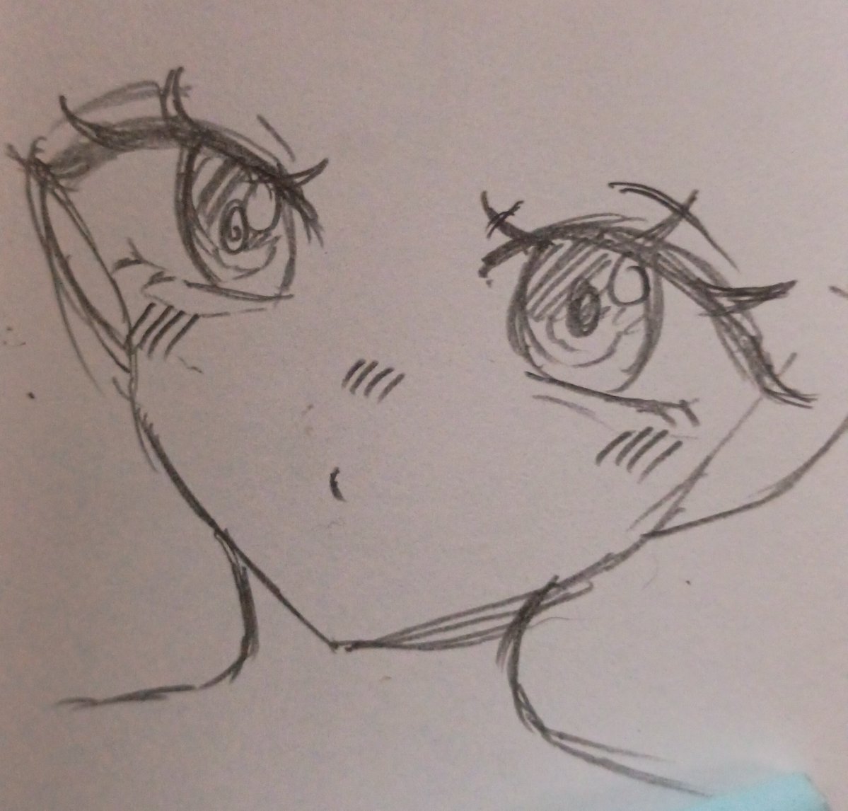 u___wa2's tweet photo. アナログで暗い中描いたやつ出しとくの~︎ ︎💫
髪型迷っていつもここでやめちゃう🥲 https://t.co/TEn79487uD