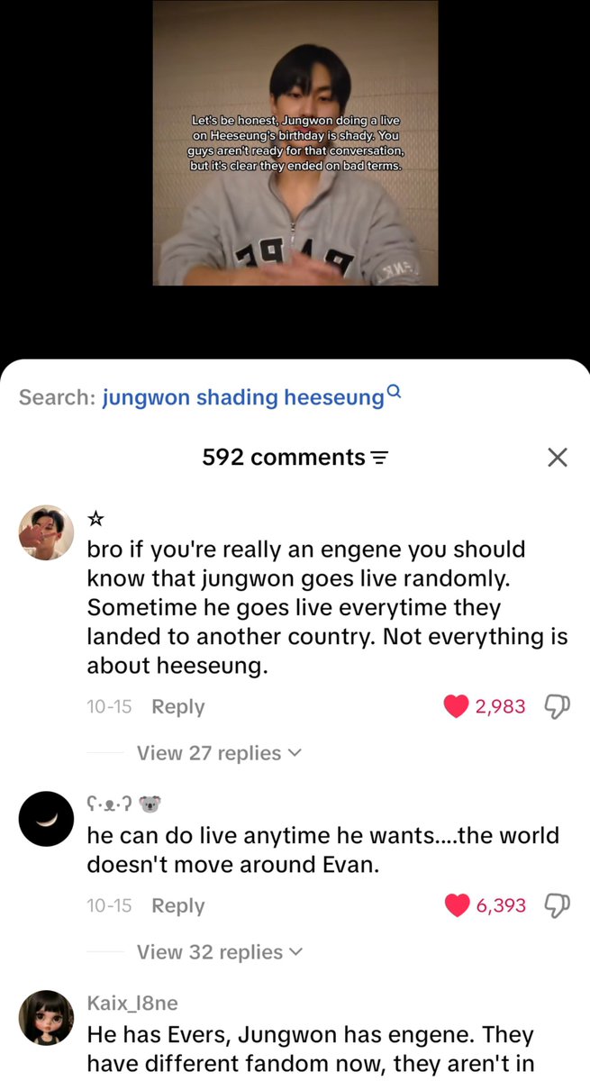 jungwoncacti's tweet photo. World is healing 🥹😭😭
We're slowly entering an era where top comments are defending Enhypen https://t.co/hiTbrZKosP