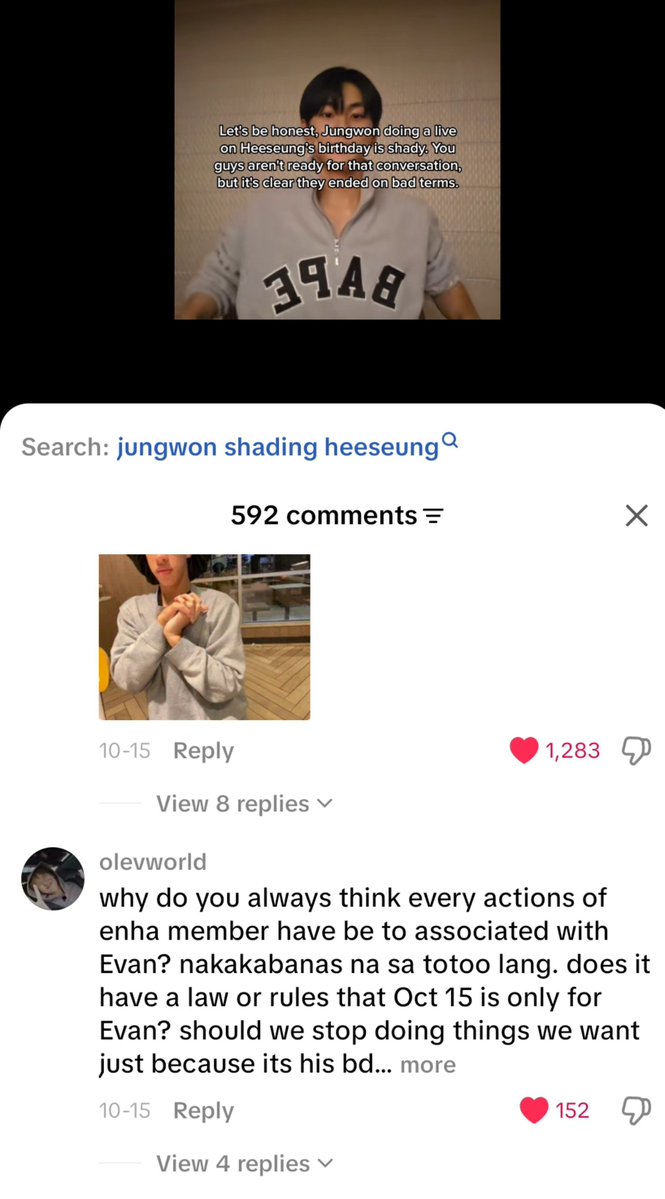 jungwoncacti's tweet photo. World is healing 🥹😭😭
We're slowly entering an era where top comments are defending Enhypen https://t.co/hiTbrZKosP
