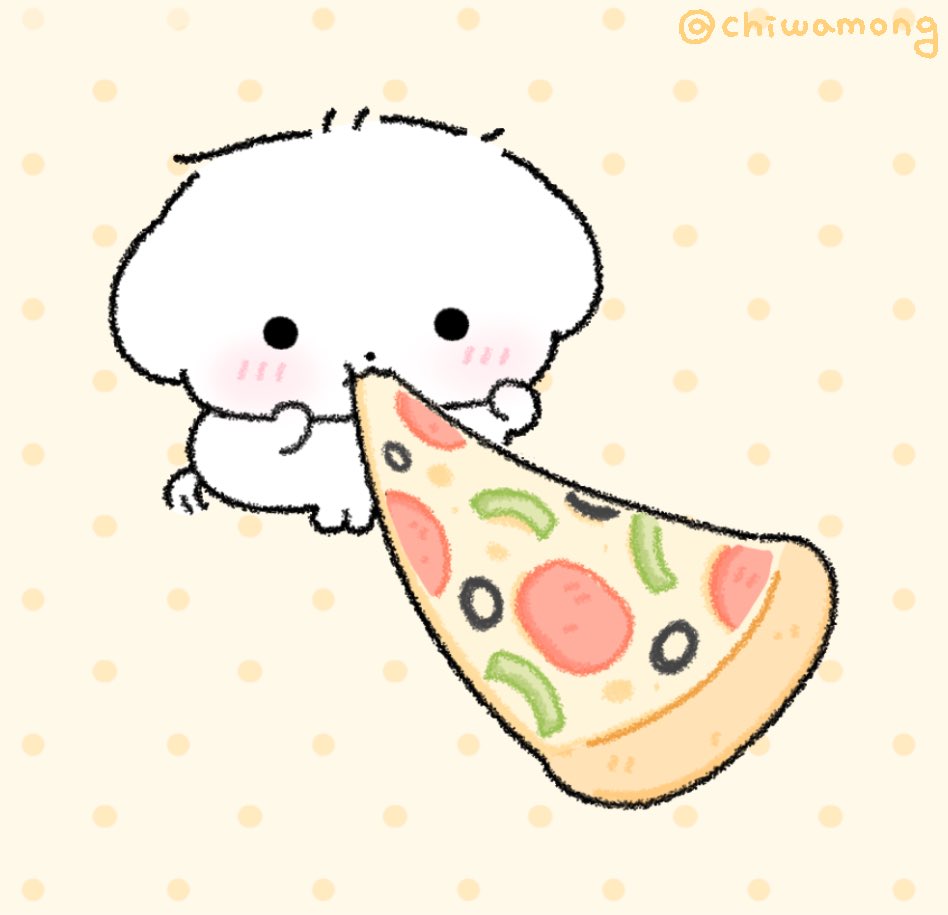 chiwamong's tweet photo. 🐶🍕 https://t.co/MciYUWnhtj