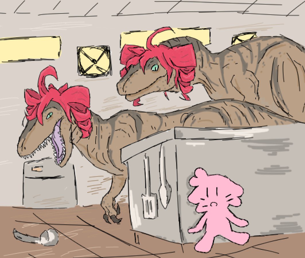 Washen_D's tweet photo. first big-ish Teto related post since my Teto Jurassic Park drawings https://t.co/ib6wUlLILS