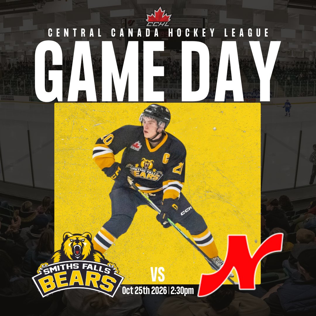 SFBears's tweet photo. 🚨GAMEDAY 🚨

Heading to Nepean, Looking to build off of Fridays 5-2 win!

📍Yzerman Arena
⏰ 2:30 PM
📺  FloHockey https://t.co/F8I77iNUR3