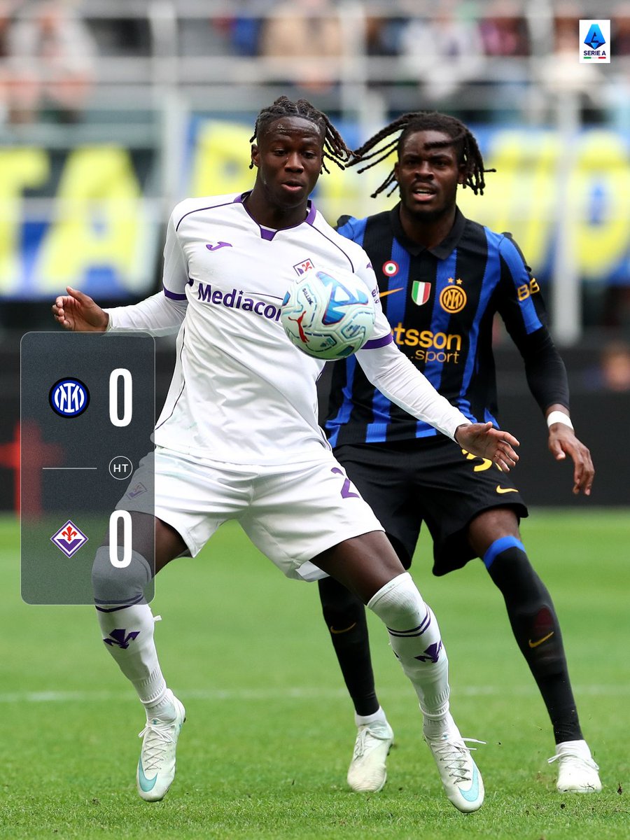 SerieA_EN's tweet photo. All to play for in the second half ⏸️

#InterFiorentina https://t.co/FWyZZfBkGD