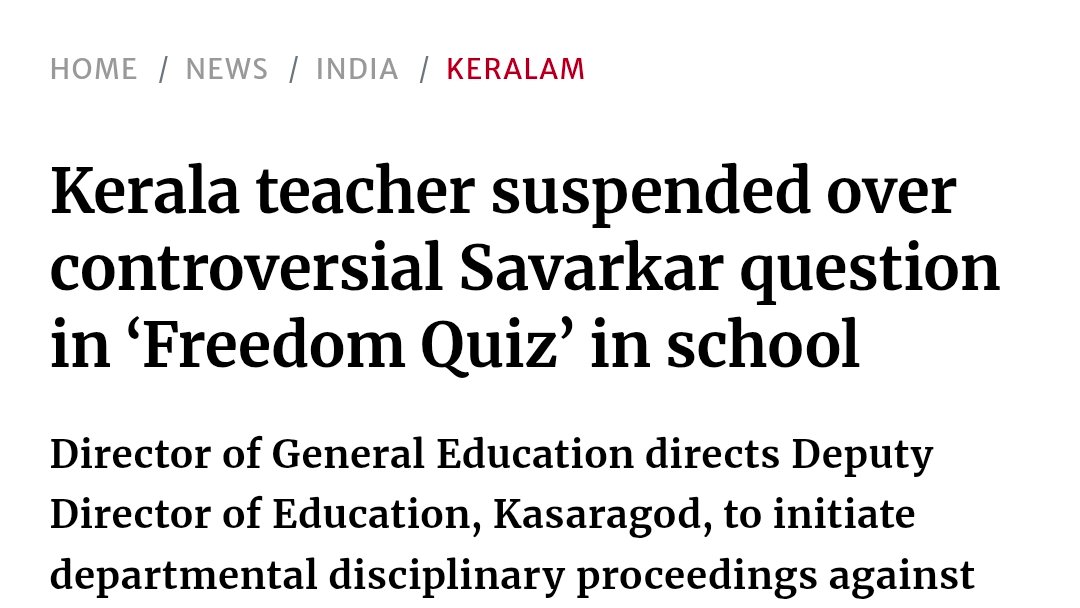 OKAYASYOUSEE's tweet photo. Jinnah in cafe is allowed. But question related to savarkar in school not allowed. Kerala sickularism https://t.co/8vdUIlKbGG