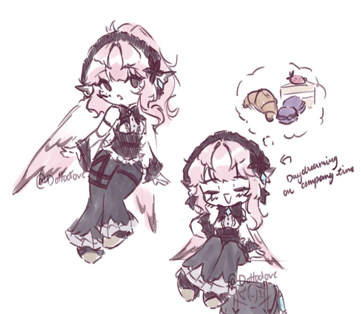 Dottodove's tweet photo. Reki doodles I did while I was out yesterday🩵🌸 #GenshinOC https://t.co/LyBSiy9V3k