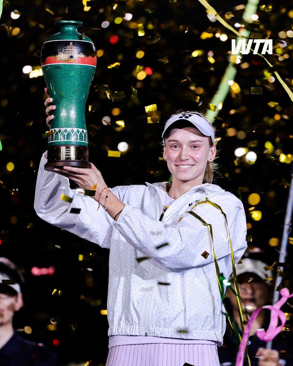 WTA's tweet photo. Felt so nice, had to do it twice 💁‍♀️🏆

#NingboOpen https://t.co/46wufZTtEh