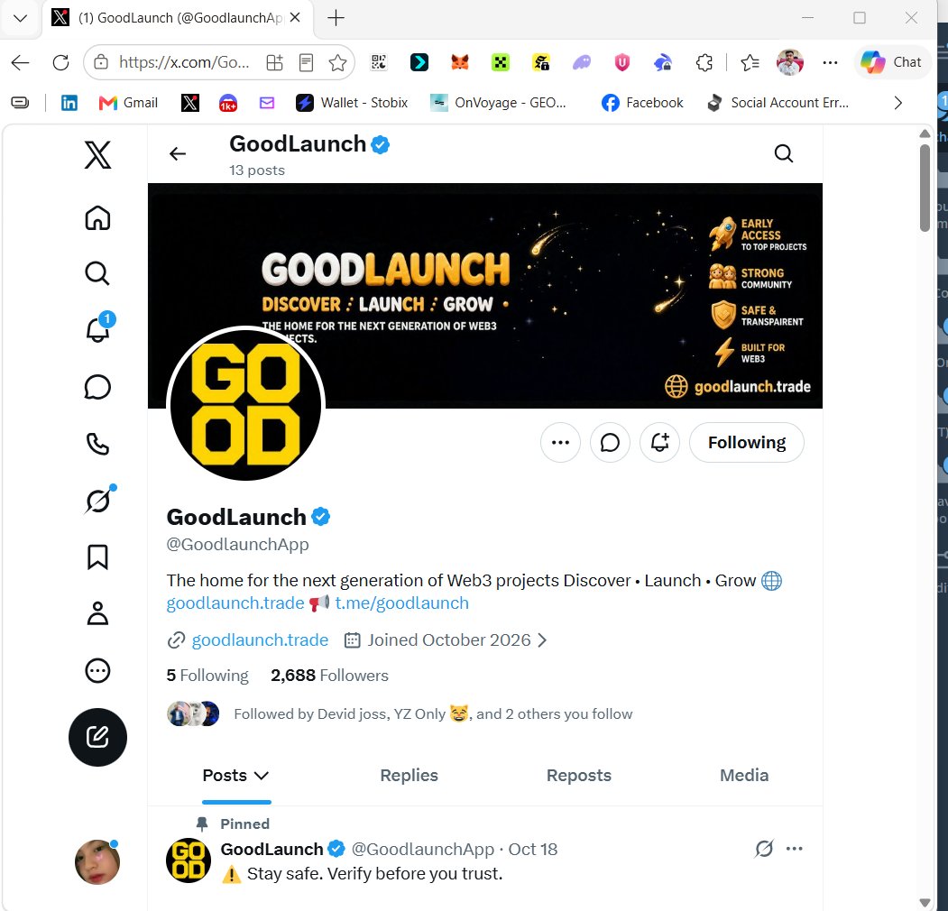 bamsagara's tweet photo. @GoodlaunchApp @goodlaunchtrade 0x06e5c055945e1B8a7c2cf59393d027D23602773d

@gimbapkuk @Ahmedmusa718 @Riyad https://t.co/l1touFRaGk