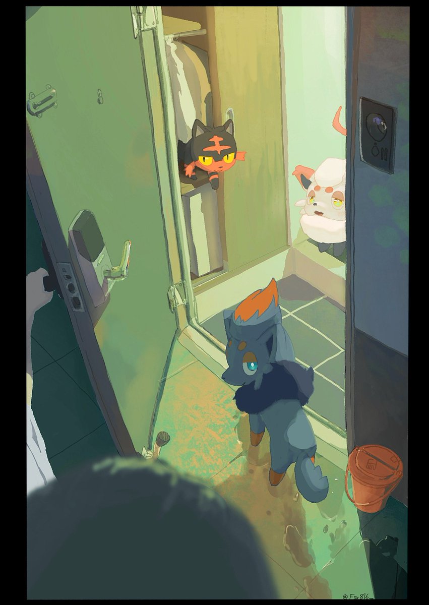 fox816_'s tweet photo. 조로아 주워오기 
#Pokemonart #zorua https://t.co/D5uu22brkL