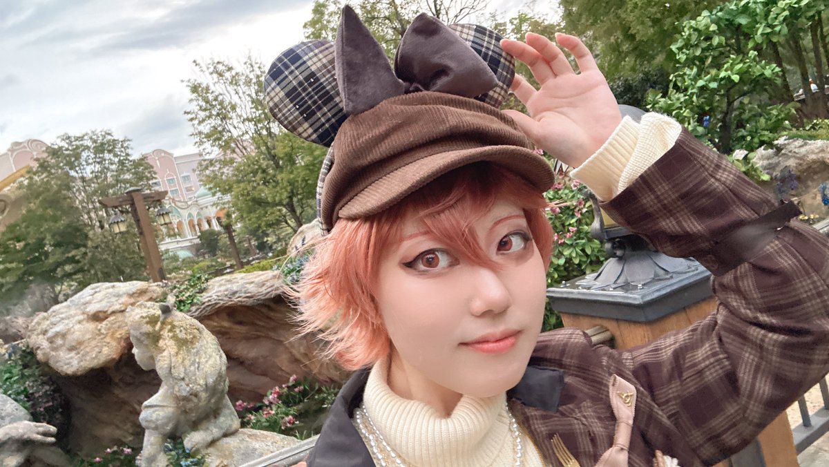 tatsumi_64's tweet photo. アウパです！！！！！
楽しかった〜！！！！
これはカチューシャon帽子

#Dハロ2026 #Dハロ仮装2026 #Dハロツイステ https://t.co/9PnHIp284Q