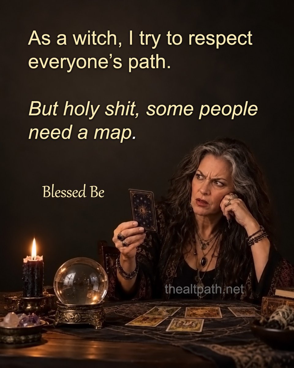 CoexistAltPath's tweet photo. #thealtpath #witchtok #witchesofinstagram #witchhumor #sarcasm https://t.co/E6KQ2j6ga1