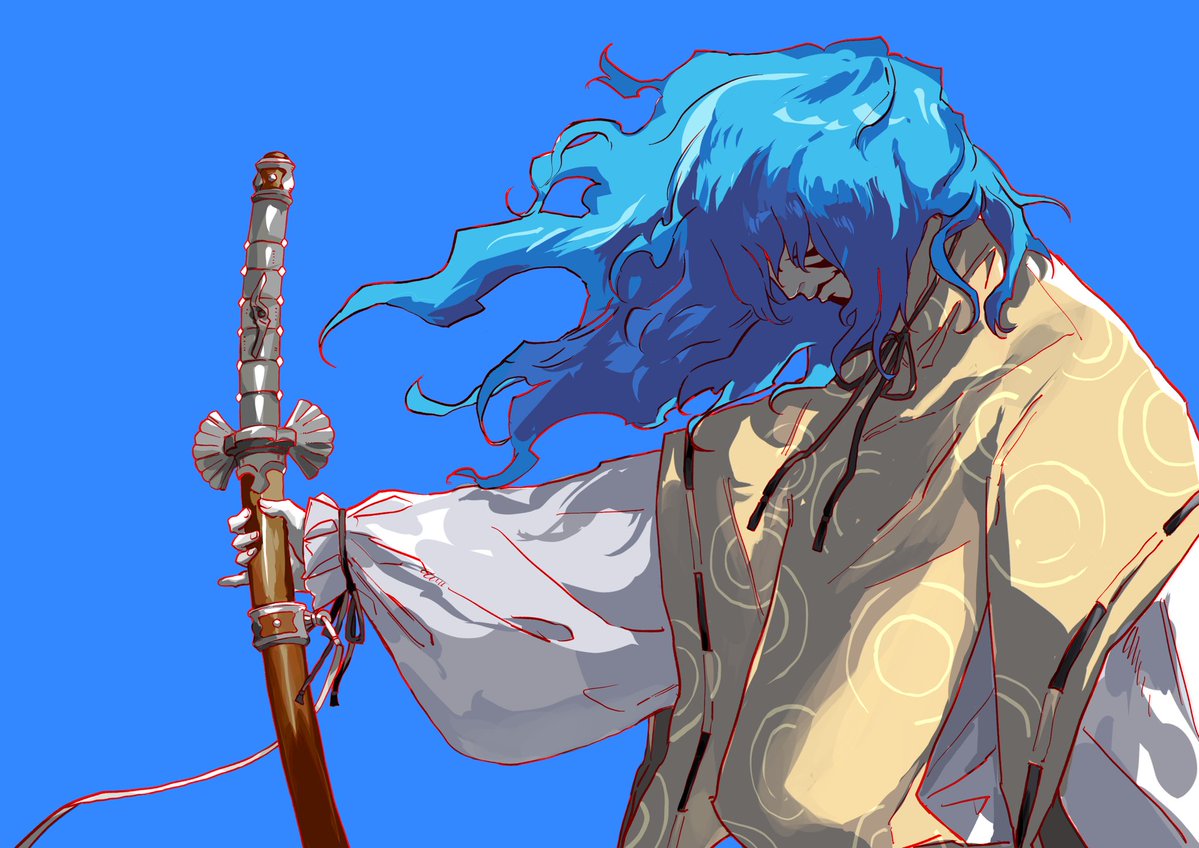 peropero5r's tweet photo. マサカド単体もよく描けたので見て💙 https://t.co/bX18XtDqEK