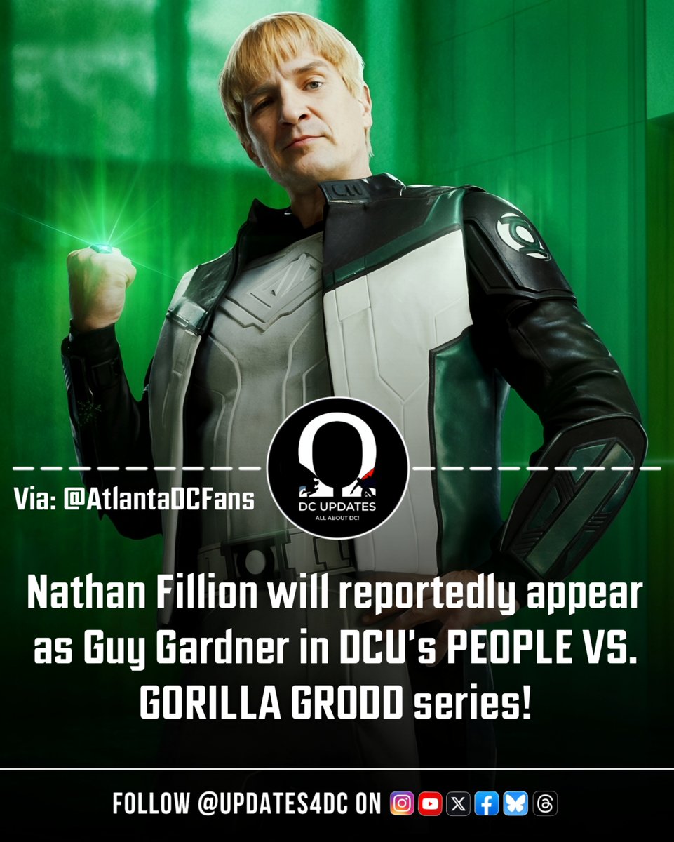 Updates4DC's tweet photo. After ‘MAN OF TOMORROW,’ Nathan Fillion will reportedly return as Guy Gardner in ‘PEOPLE VS. GORILLA GRODD.’

Via @AtlantaDCFans
#GuyGardner #DCU #DCStudios https://t.co/8XgBm3Ldae