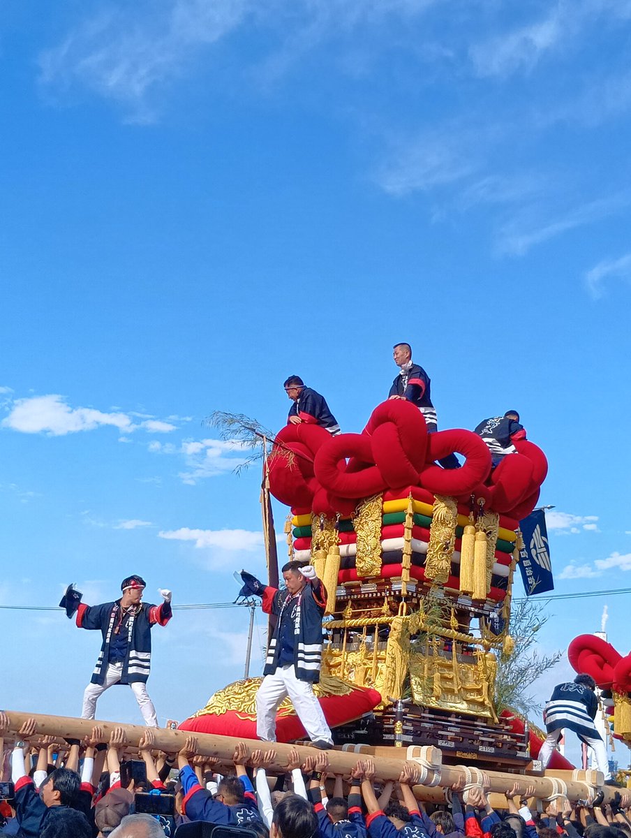 masato00815's tweet photo. 伊予三島太鼓祭り22日の港記念公園での西町太鼓台です。 https://t.co/YRGoBHWOqb