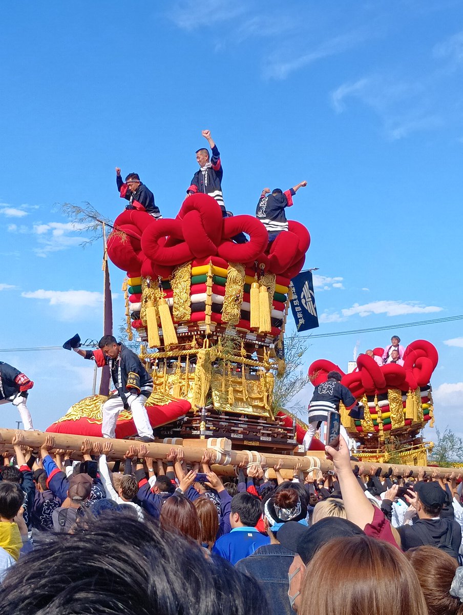 masato00815's tweet photo. 伊予三島太鼓祭り22日の港記念公園での西町太鼓台です。 https://t.co/YRGoBHWOqb