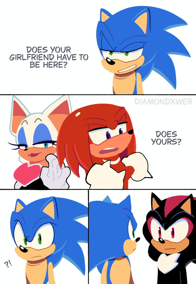 melodyxwer's tweet photo. oughhh #sonic #shadow #knuckles #sonadow #art #knuxouge https://t.co/EoClBLFqlD