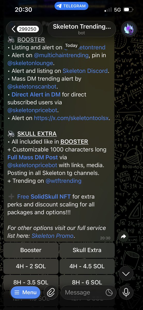 micano4u3's tweet photo. Gm brother 
We should look into gaining exposures on platforms like skeleton on TG today 
We can kick off a solid visibility campaign there 
@trymatchpredict 
Check it out on @skeletontoolsx https://t.co/uIzc7az36N
