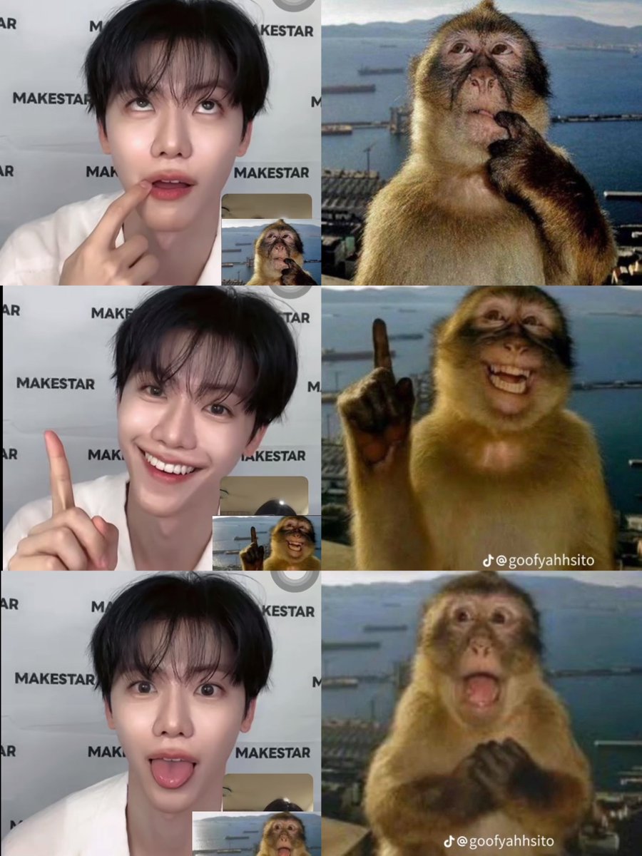 asjaemine's tweet photo. jaemin recreating the monkey memes😭 https://t.co/Ntydqm2AVn