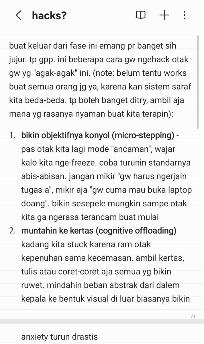 asselerate's tweet photo. berikut cara pribadiku utk mengakali kondisi ini, somehow kyk hacks wkwk😭

walo msh angin anginan juga, ga selalu konsisten, cuman gapapalah ya.. 

kalau kalian sendiri bgmn guys? feel free to share your ways ya.. https://t.co/sCKBhP7dVE