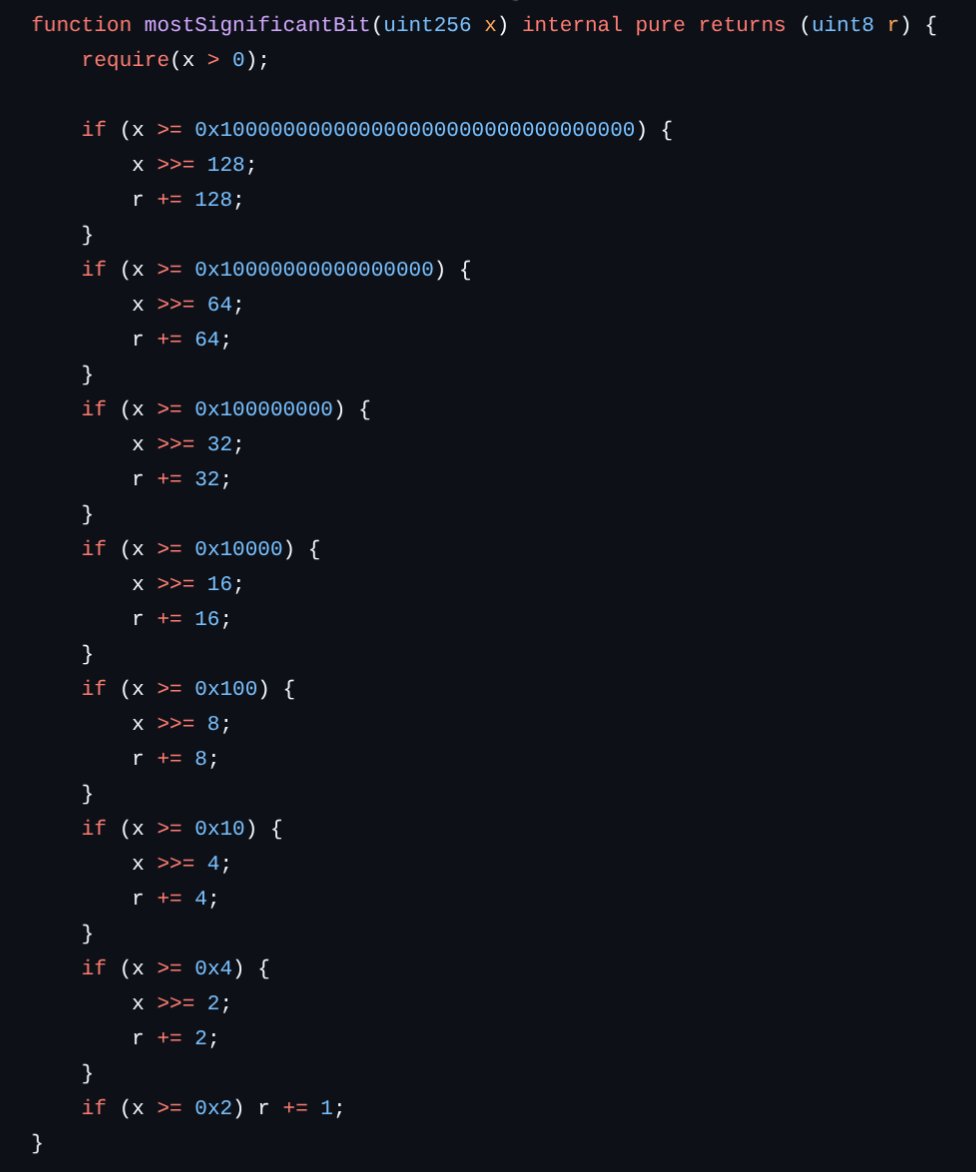 ProgrammerSmart's tweet photo. clz - opcode to return number of leading 0s in a bit

Before clz
Binary search to find  most and least significant bits

With clz
msb = 255 - clz(x)
lsb = 255 - clz(x &amp; -x)

What's x &amp; -x?
See code comment 

Code
https://t.co/bbIeqrMzvg

Binary examples
https://t.co/W4XeHgsv9A https://t.co/OHhNcG1p1R