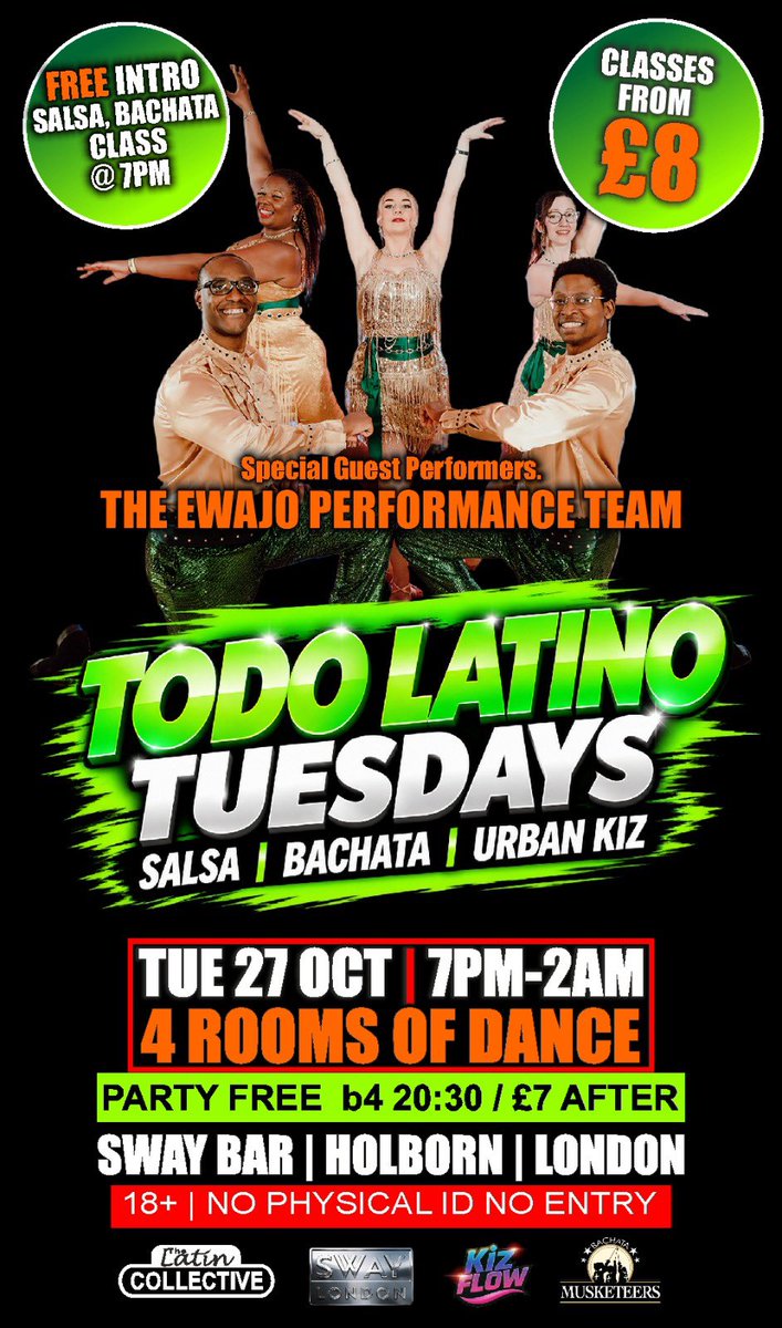 SalsaDancingAng's tweet photo. #tuesday #salsa #bachata #classes #social #dancing #london https://t.co/Lvob99Kzuo